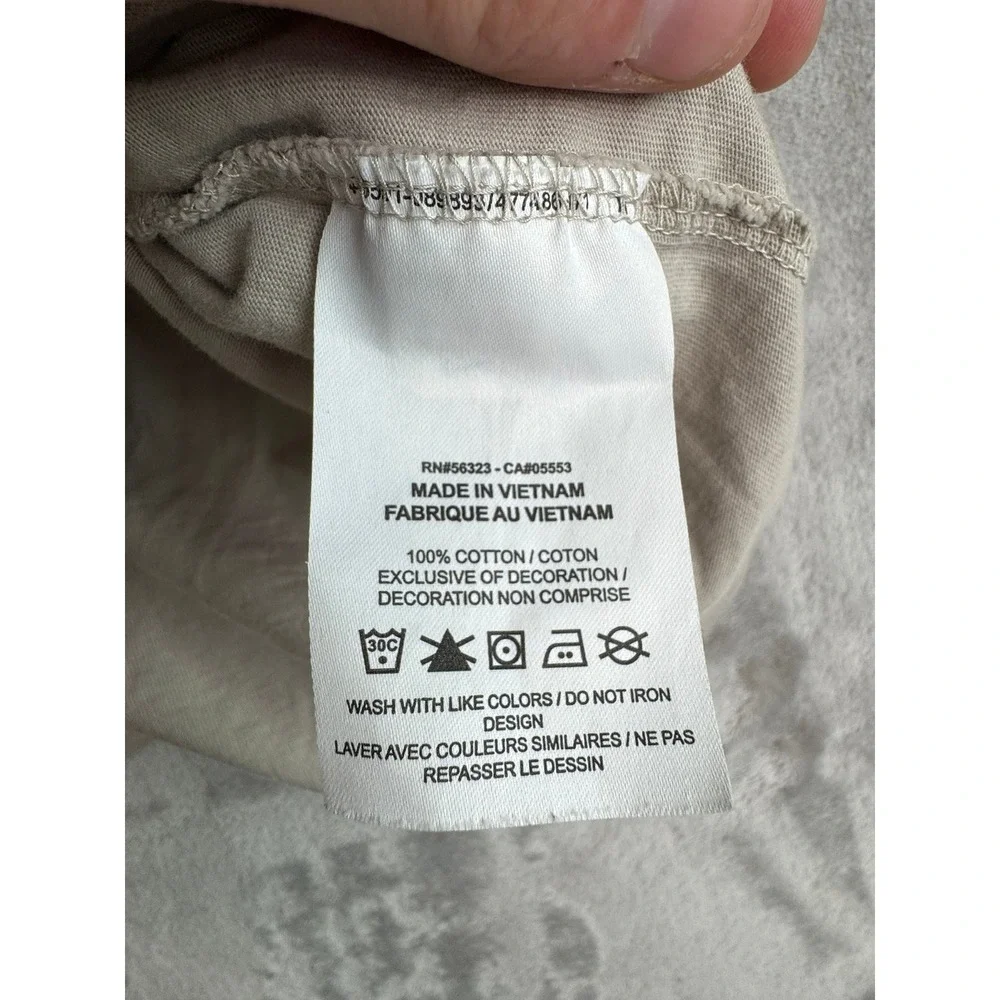 Nike The Nike‎ Tee Mens M Beige Graphic T Shirt Short Sleeve Cotton